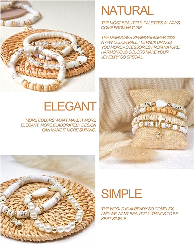 Bracelet Making Kit Polymer Clay Beads for Bracelet Making Jewelry